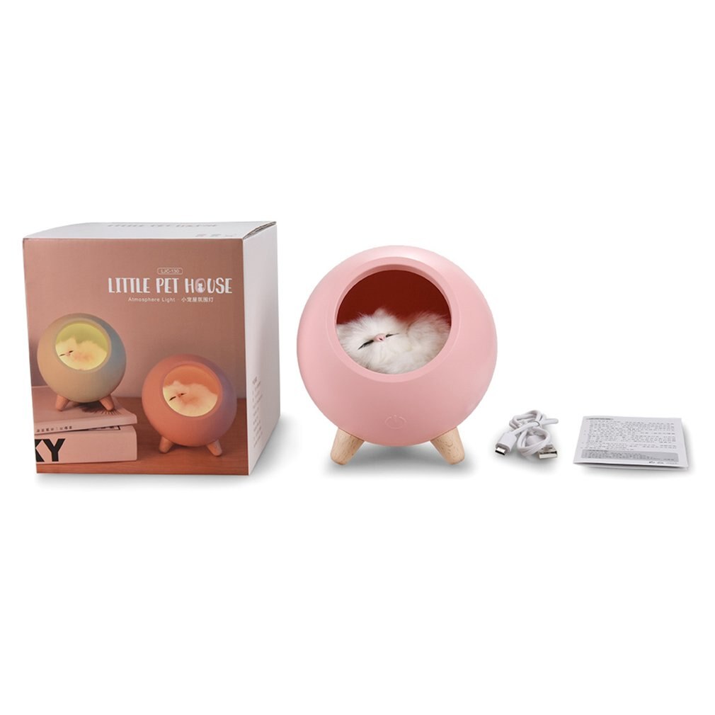 LightBud Sleepy Kitten Nest Lantern